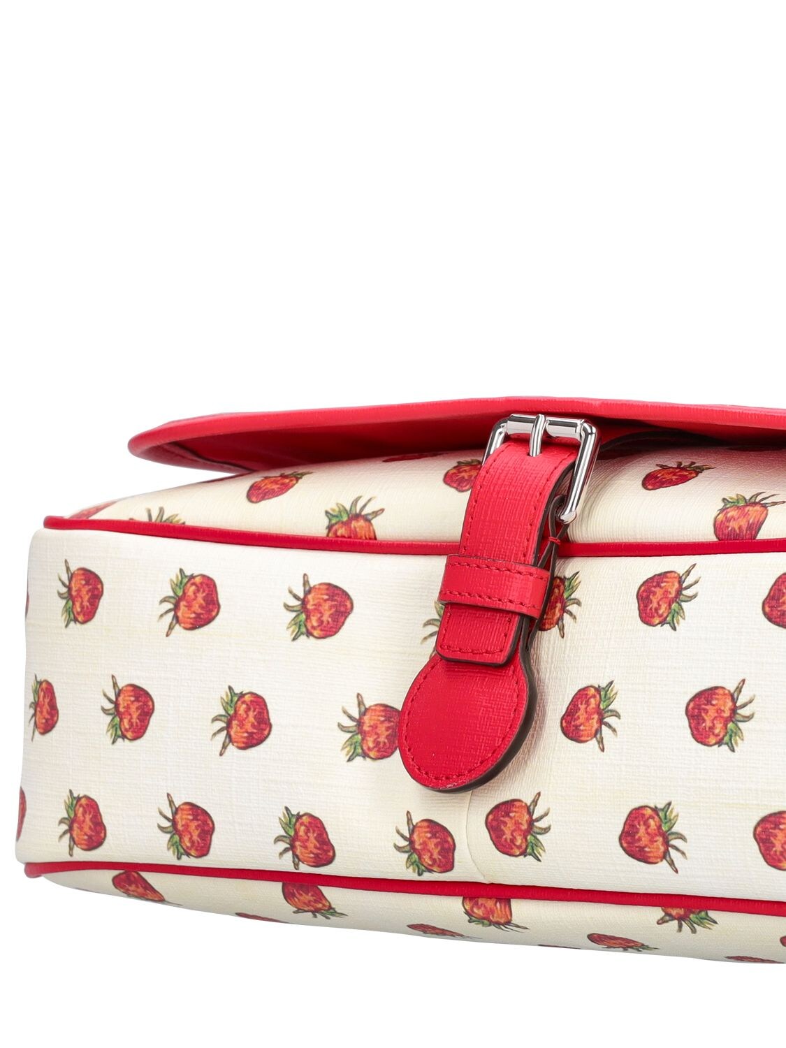 Gucci Kids' Strawberry Fairy Canvas Messenger Bag In Multicolor