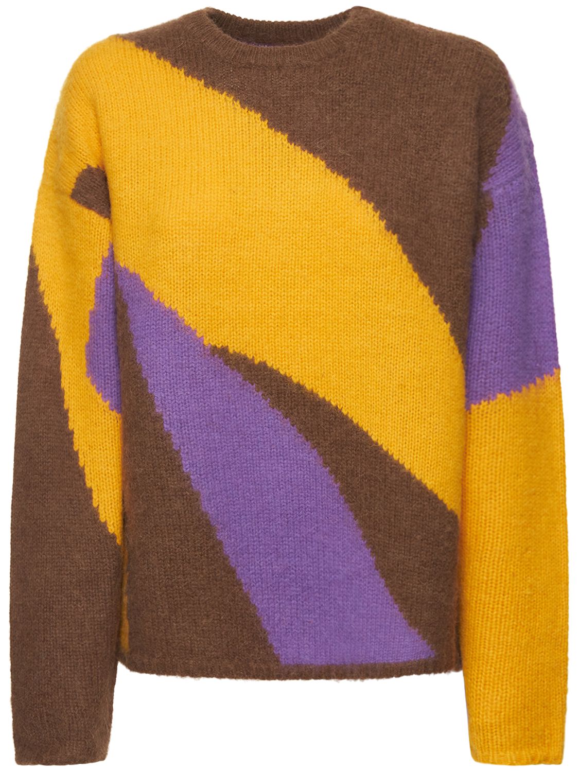 Nagnata Bowie Wool & Alpaca Sweater In Brown,yellow | ModeSens