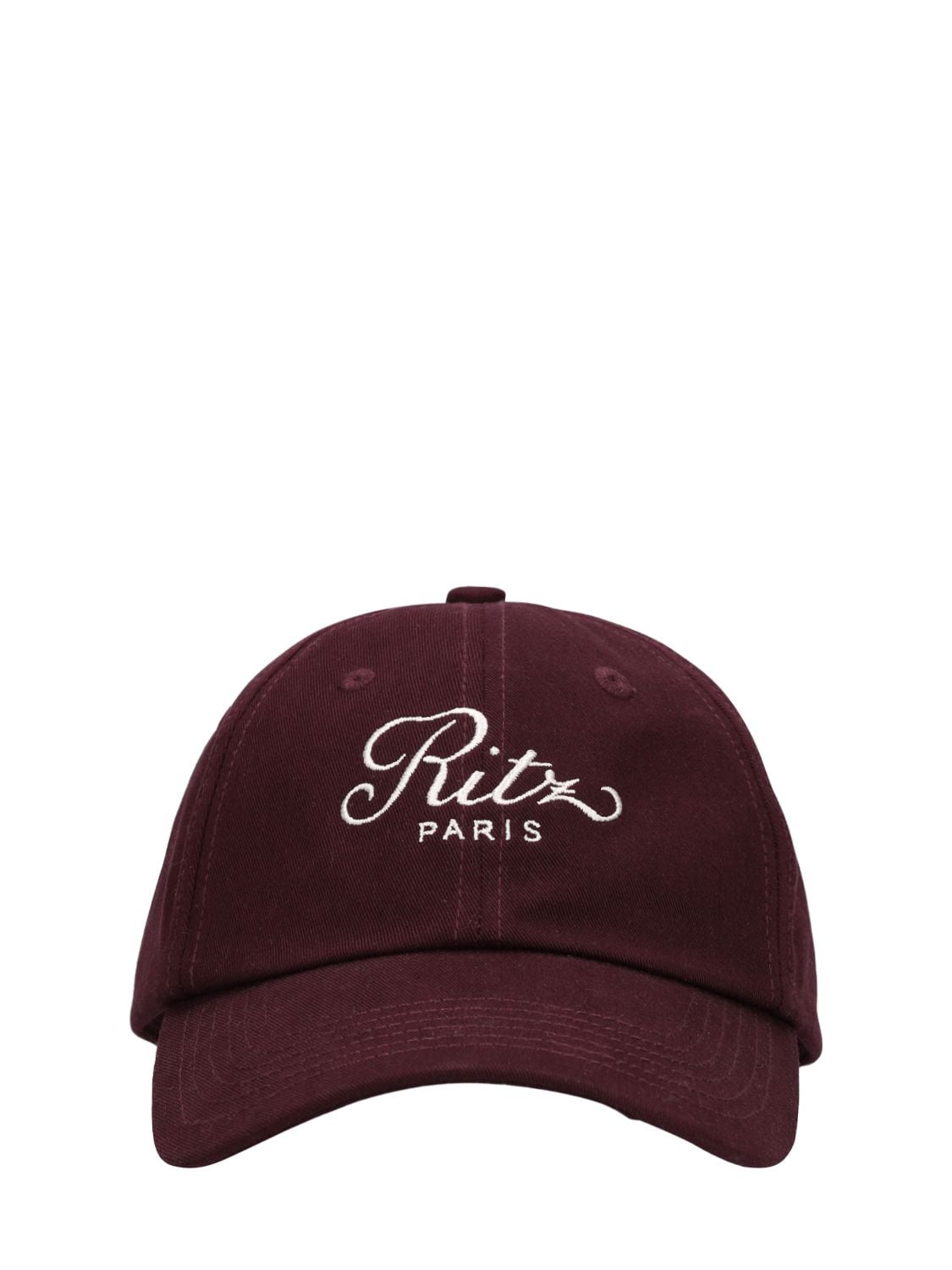 Frame Ritz Logo Cotton Cap In Bordeaux