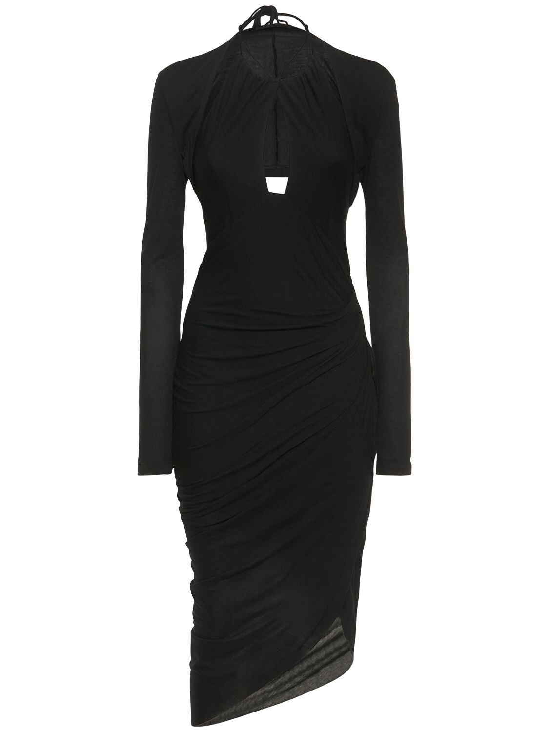 Jersey Cutout Midi Dress