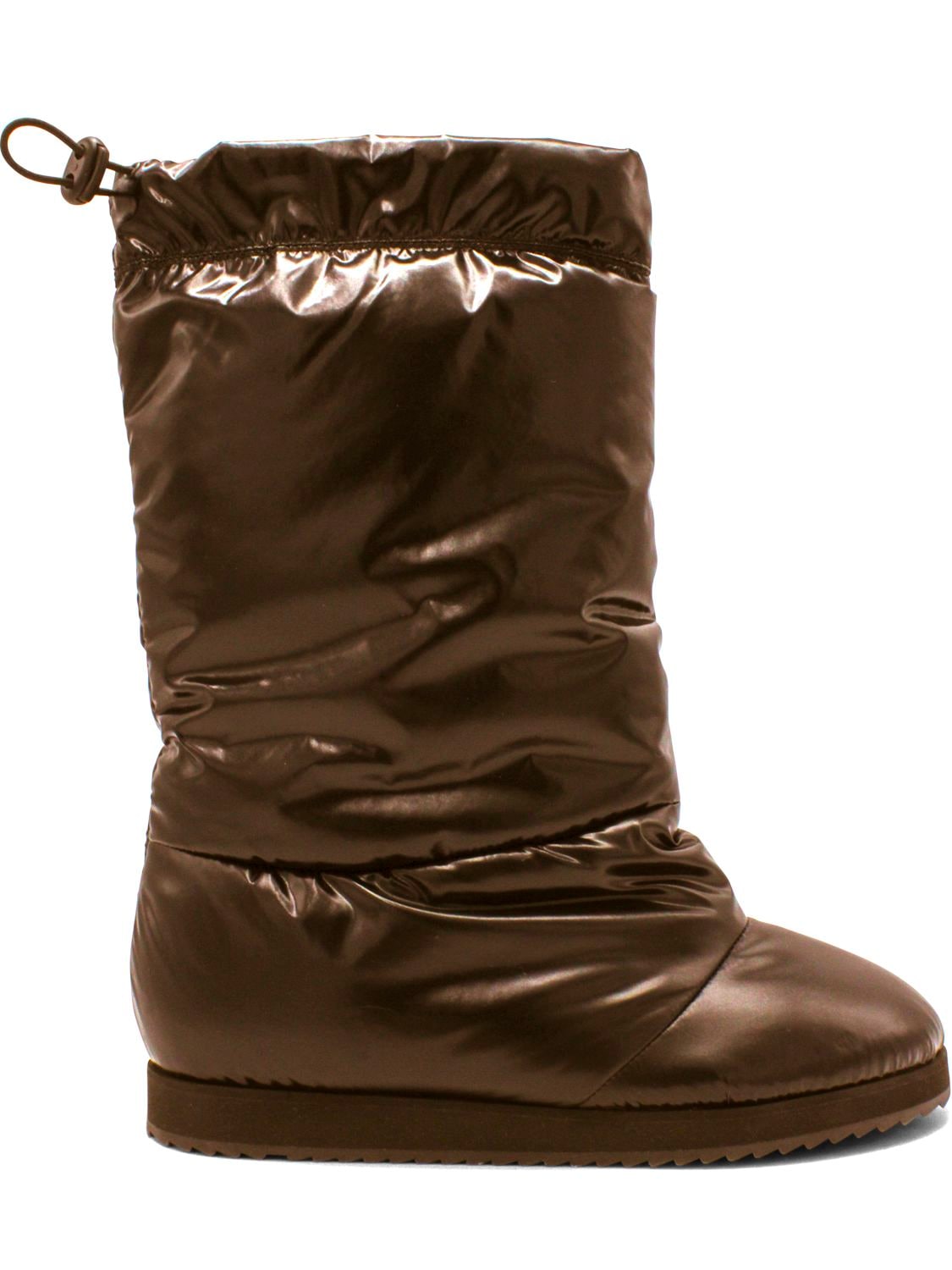 Luisaviaroma Women Shoes Boots Snow Boots 20mm Shiny Nylon Snow Boots 