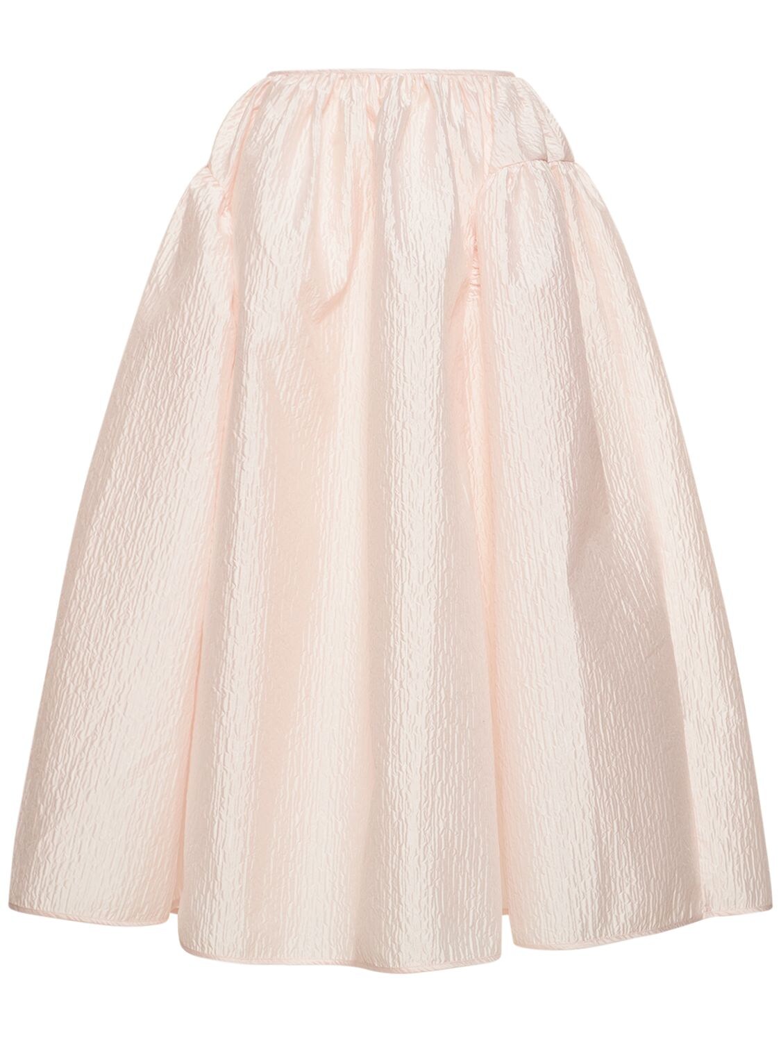 Cecilie Bahnsen Fatou Panelled Cloqué Midi Skirt In Rosa | ModeSens