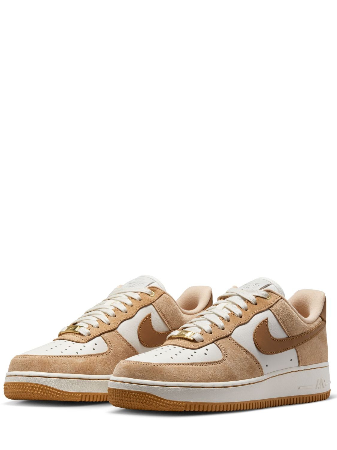 Nike Sportswear FORCE 1 LV8 UNISEX - Trainers - pearl white/ale brown/sesame /white 