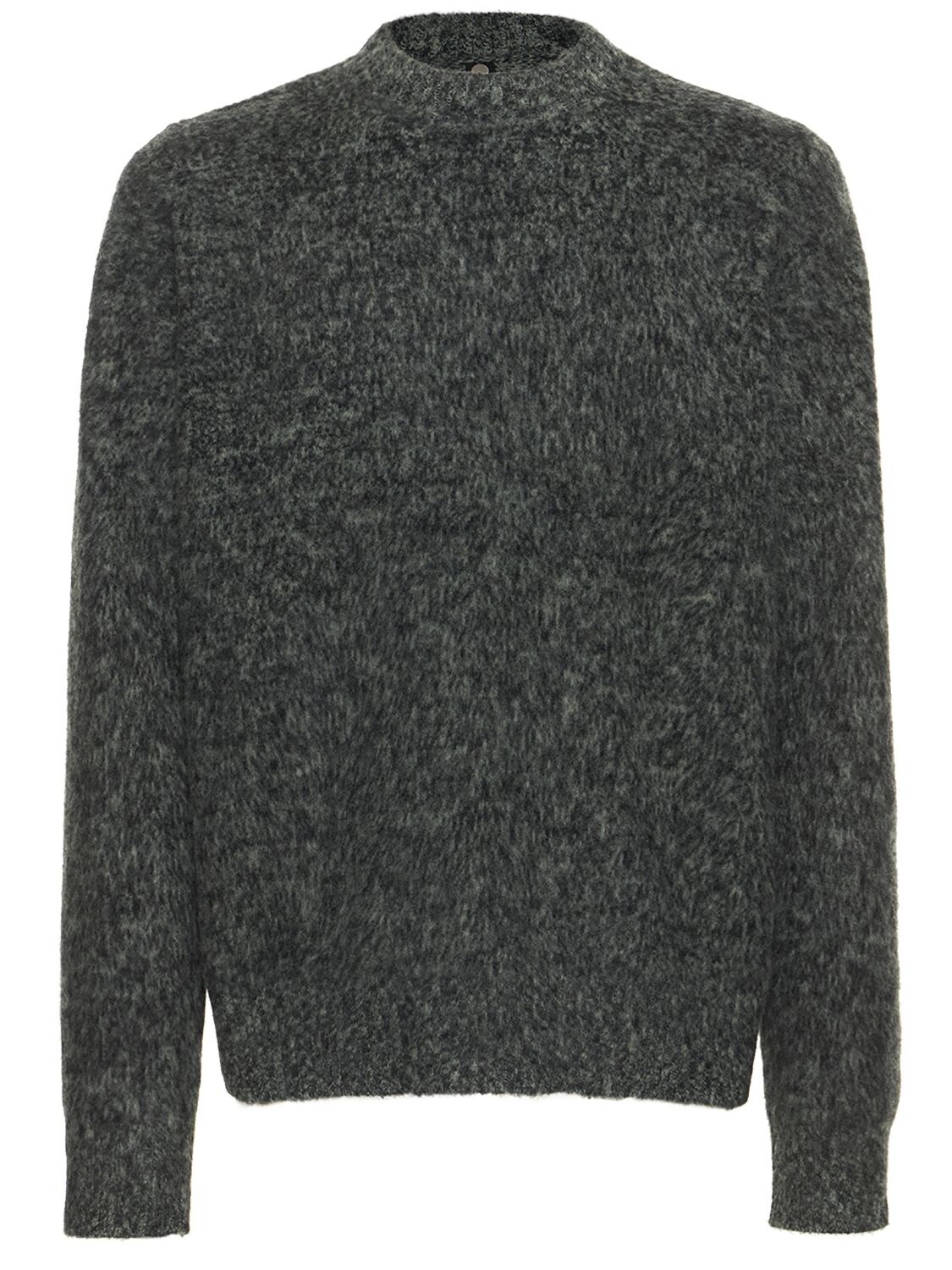 Oamc Green & Black Mouliné Whistler Sweater In Green,black | ModeSens