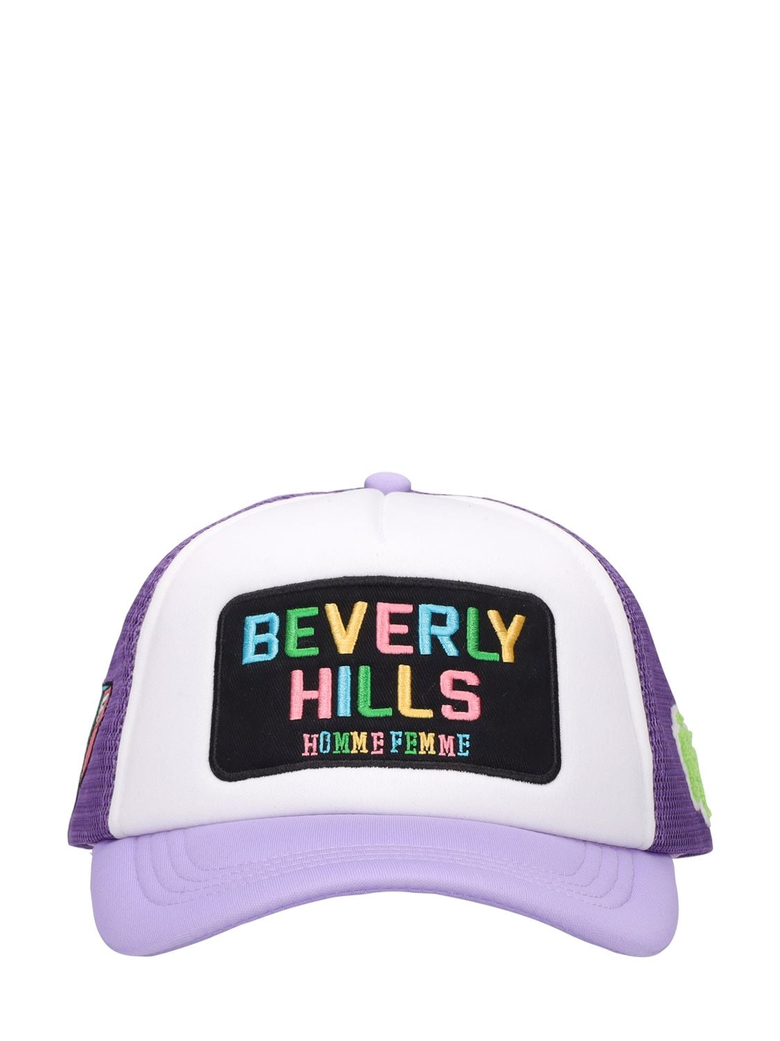 Homme + Femme La Beverly Hills Trucker Hat In Purple