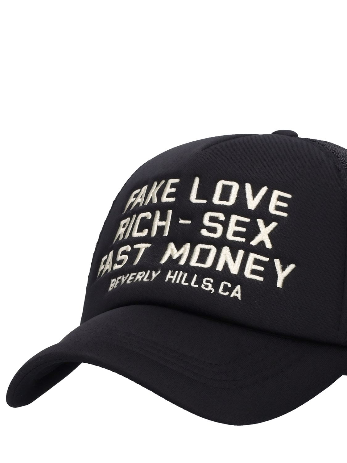 Shop Homme + Femme La Fake Love Trucker Hat In Black