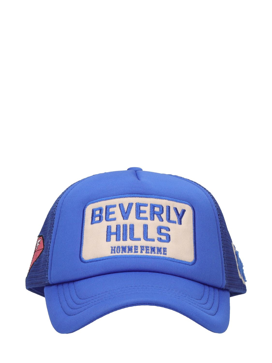 Homme + Femme La Beverly Hills Trucker Hat In Blue,multi