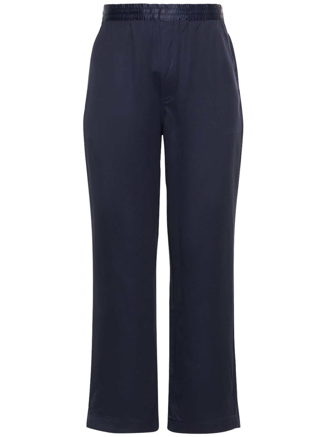 Cdlp - Straight lustrous lyocell pants - Navy | Luisaviaroma