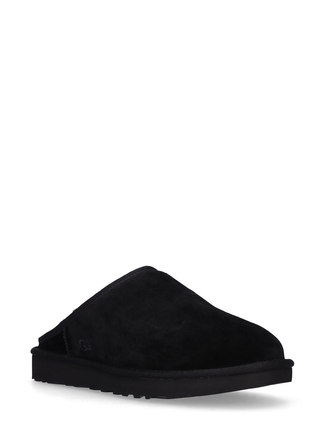 Shop Ugg 10mm Classic Slip-on Shearling Loafers In Black
