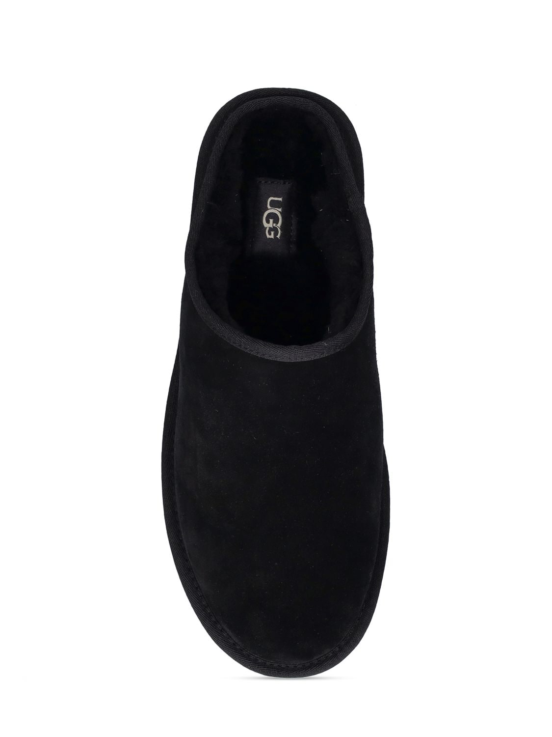 Shop Ugg 10mm Classic Slip-on Shearling Loafers In Black
