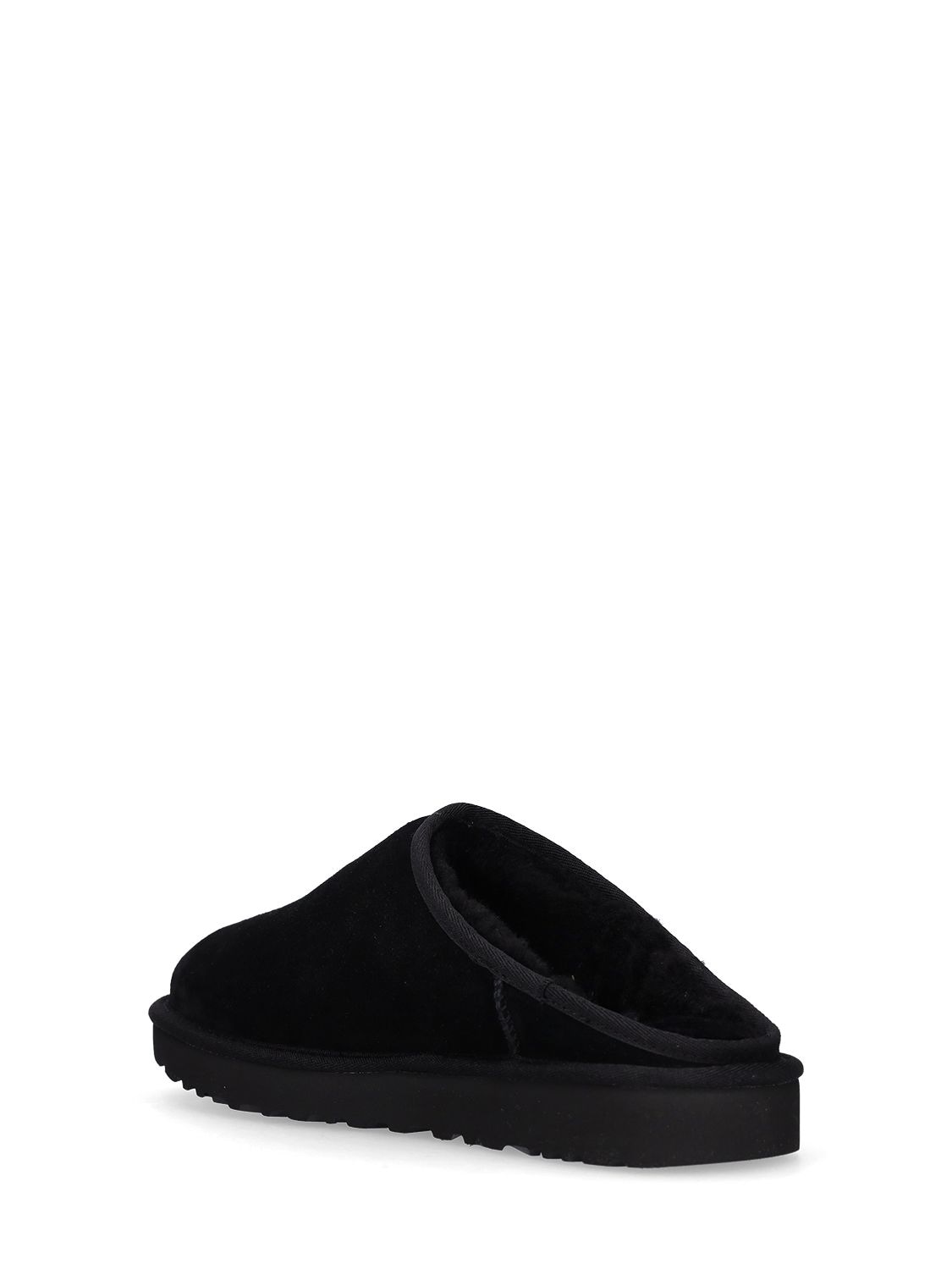 Shop Ugg 10mm Classic Slip-on Shearling Loafers In Black