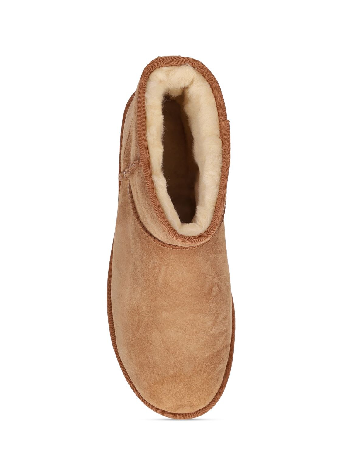 Shop Ugg 10mm Classic Mini Shearling Boots In Chestnut