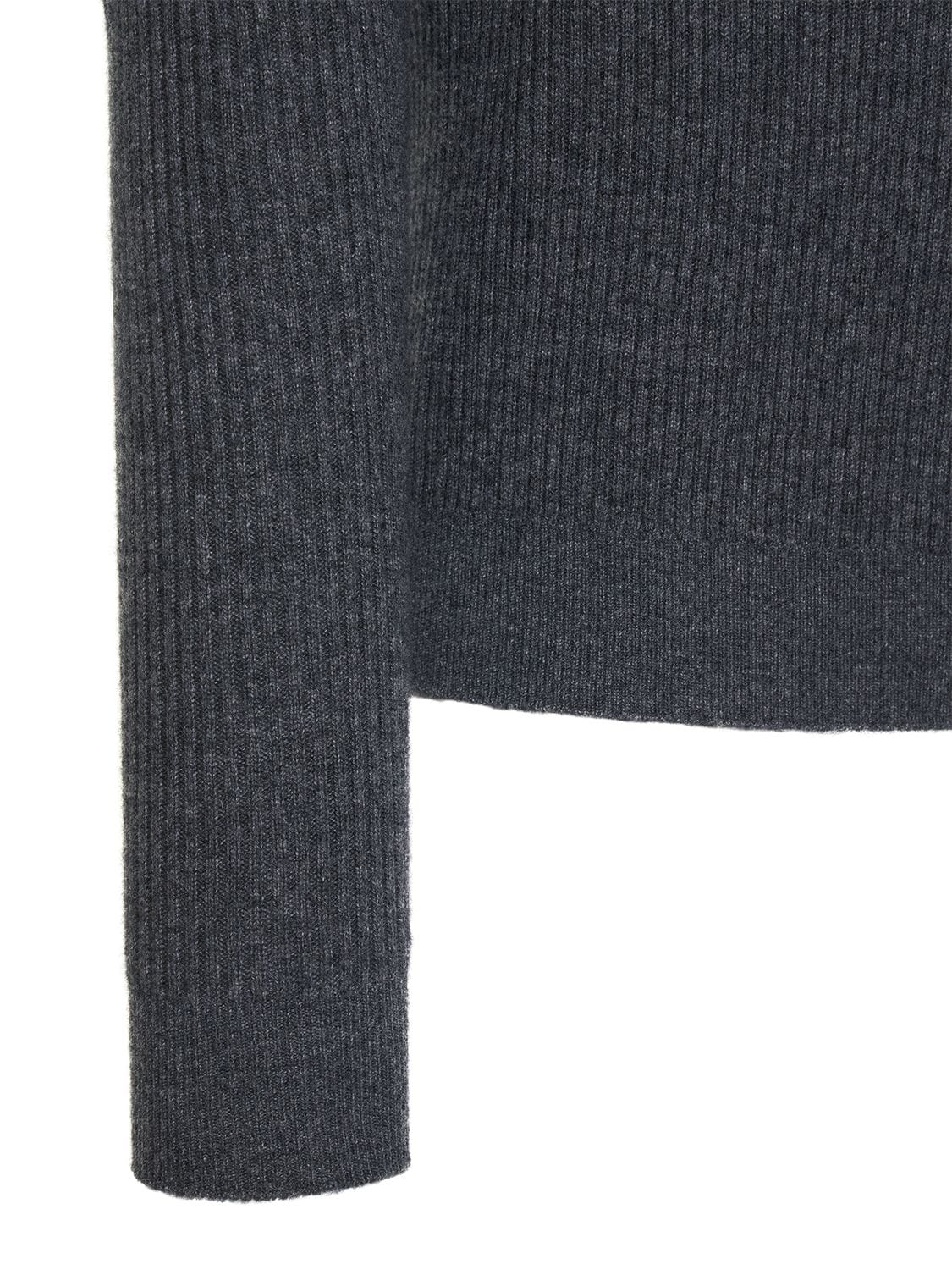 Alpha Tauri Flaak Wool & Cashmere 3d Knit Sweater In Grey | ModeSens