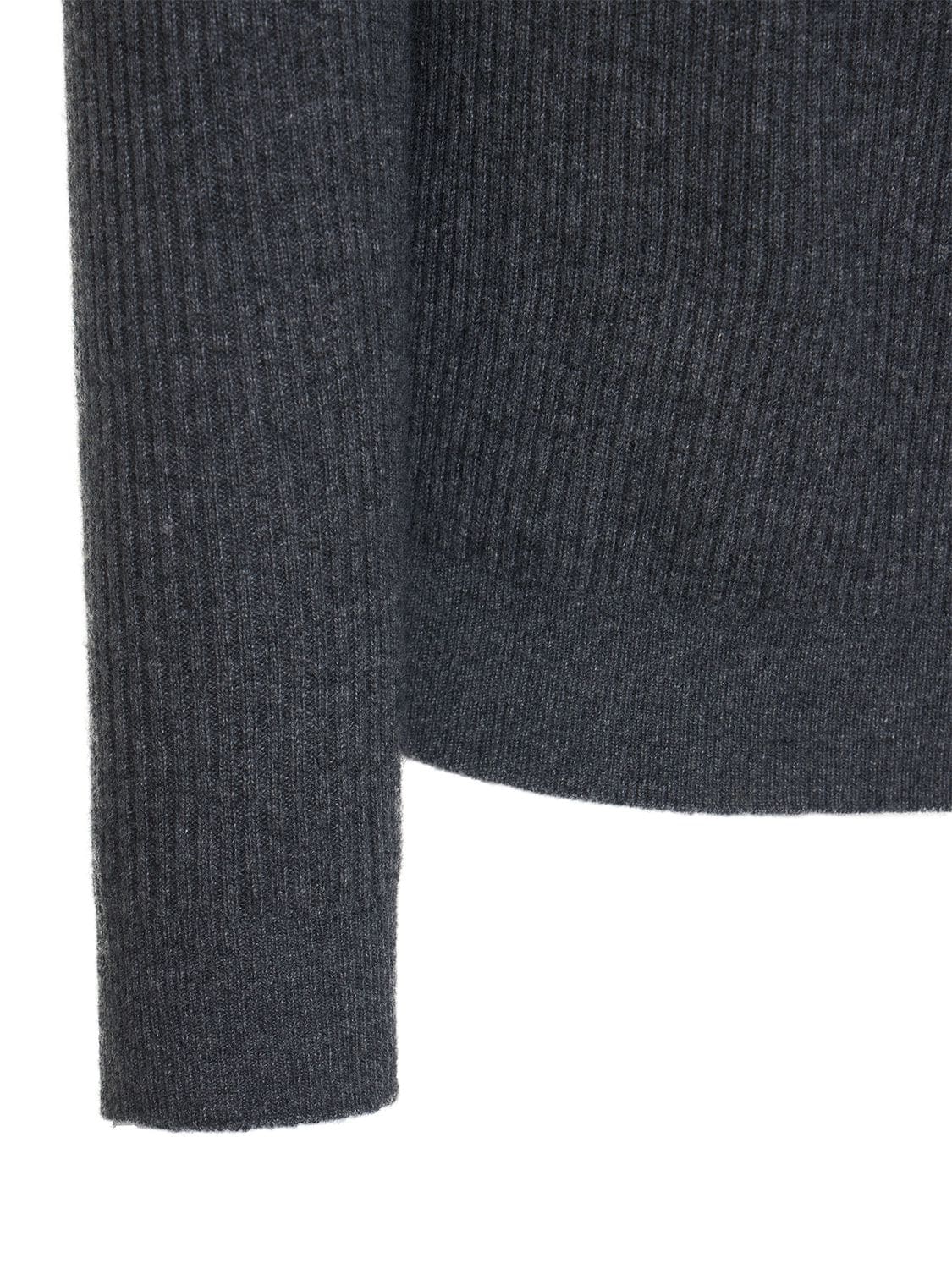 Alpha Tauri Fluck Wool & Cashmere 3d Knit Sweater In Grey | ModeSens