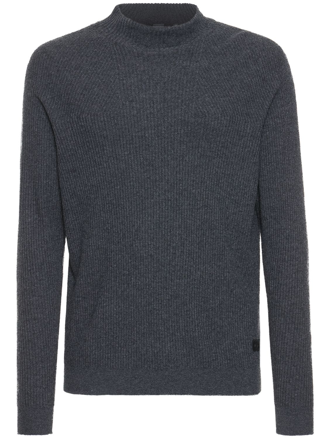 Alpha Tauri Fluck Wool & Cashmere 3d Knit Sweater In Grey