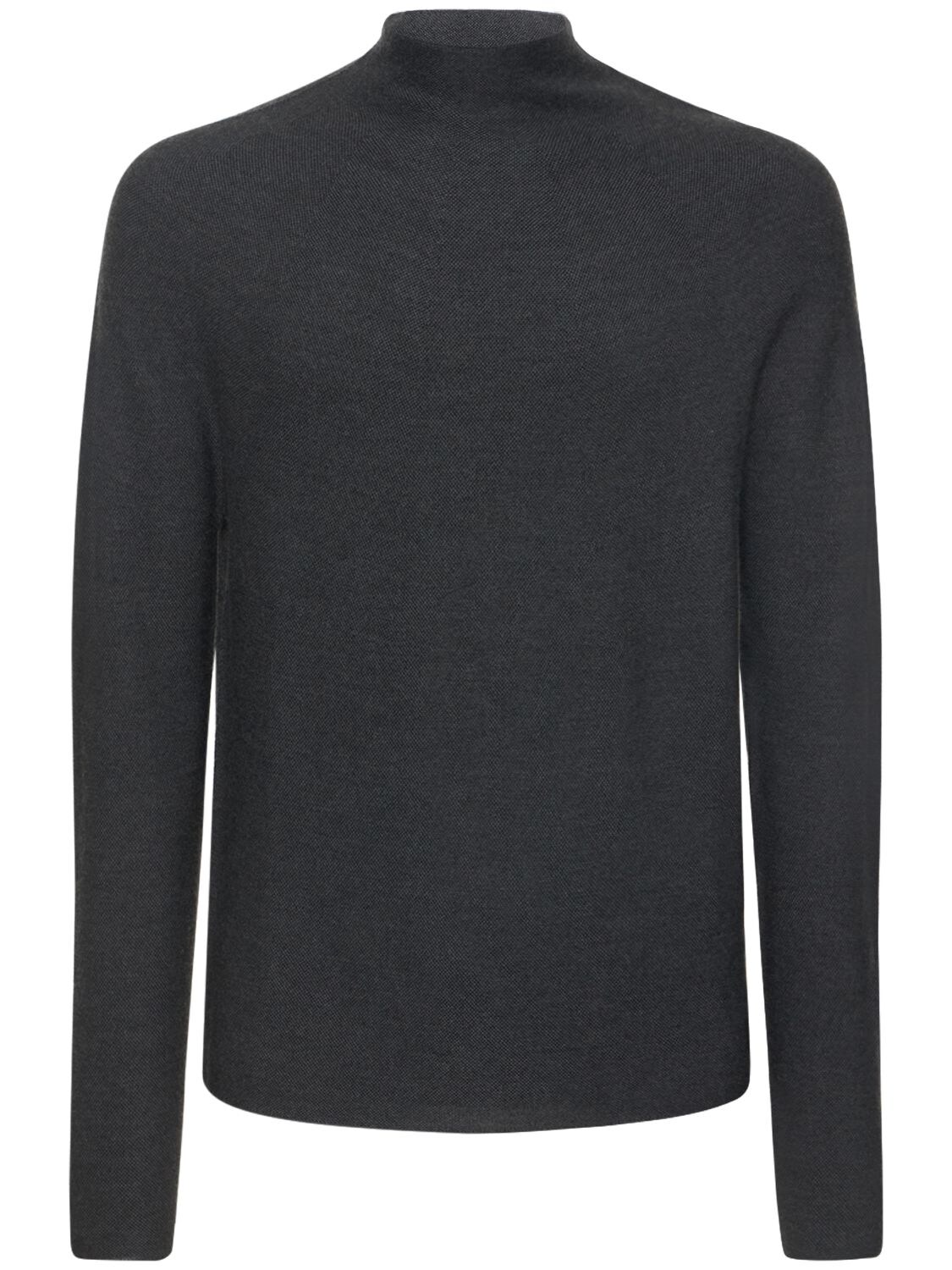Alphatauri Fnatu Wool Blend 3d Knit Sweater In Grey