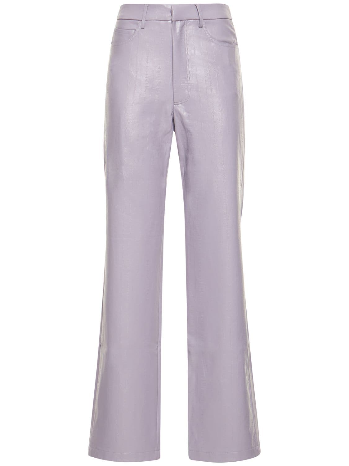 ROTATE BIRGER CHRISTENSEN ROTIE COATED STRAIGHT PANTS