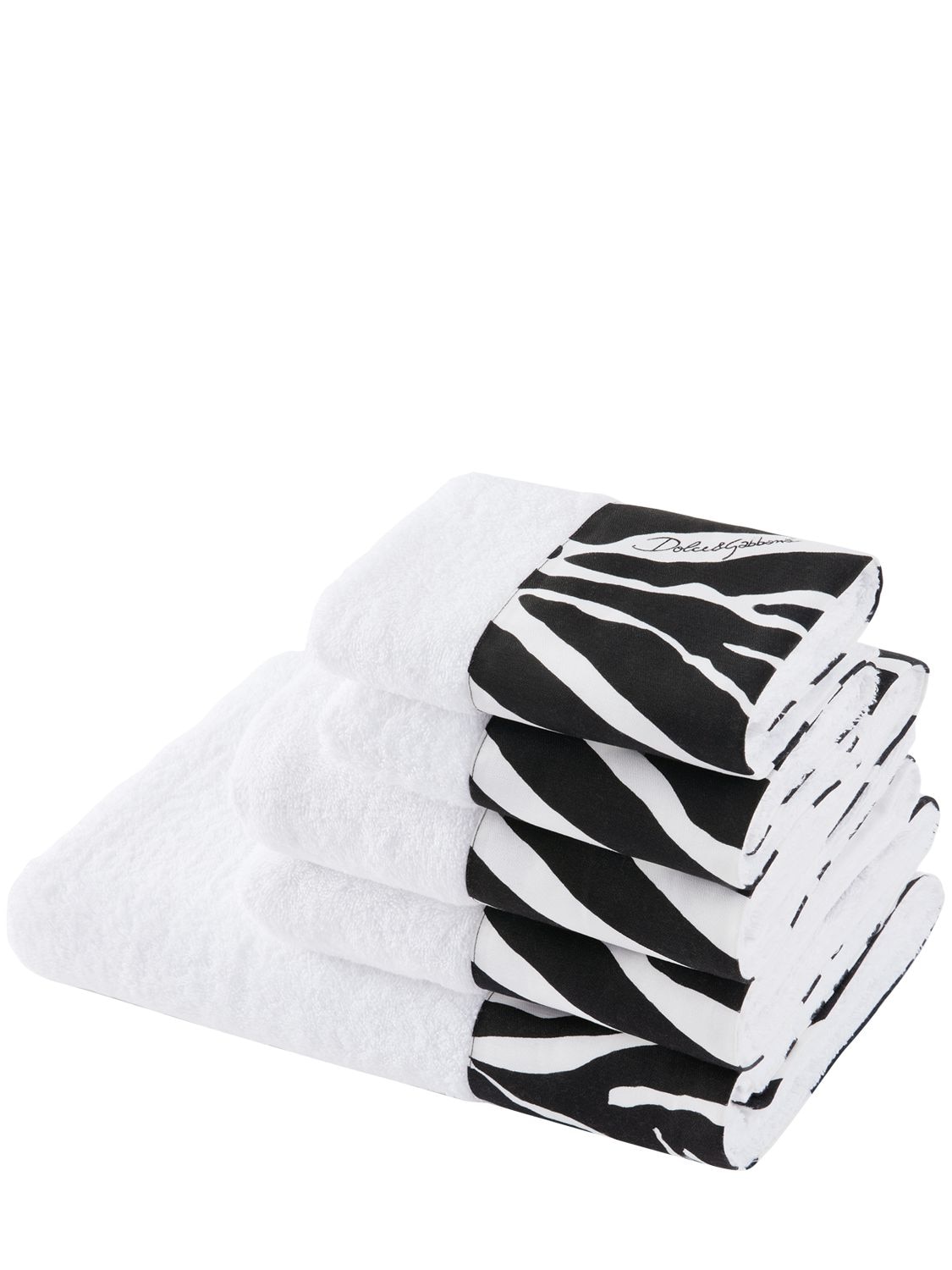 Set Of 5 Cotton Terry Towels