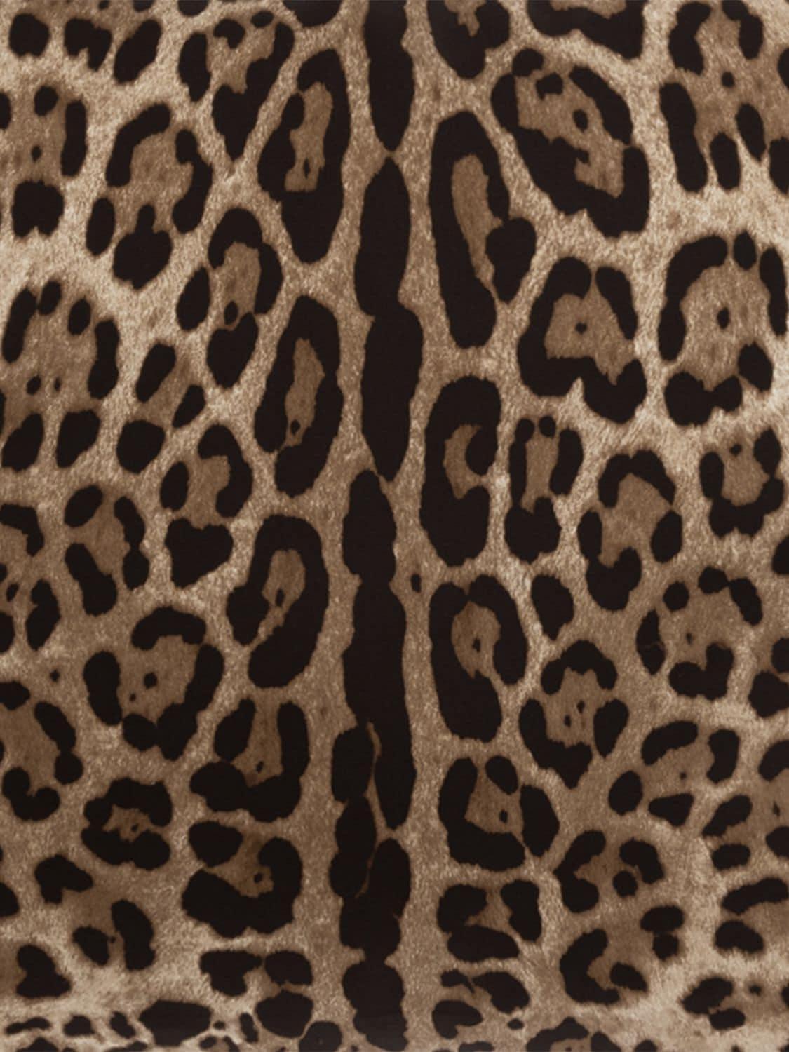 Shop Dolce & Gabbana Small Silk Twill Cushion In Leopardo