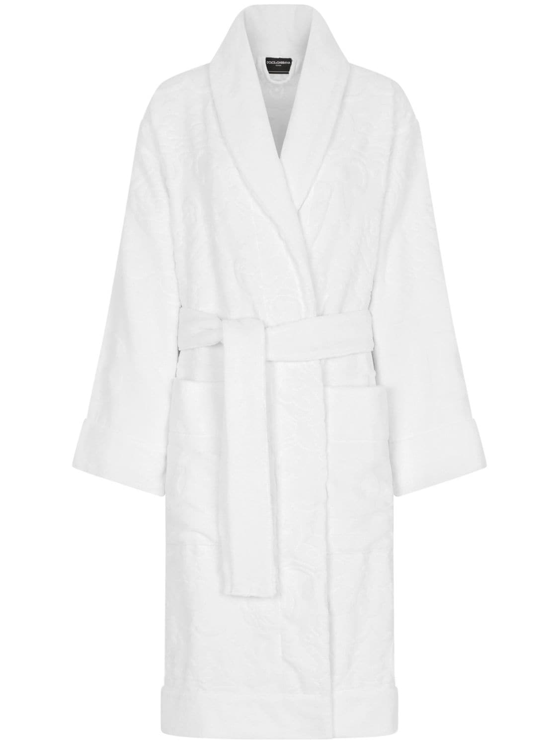 Cotton Terry Jacquard Bath Robe