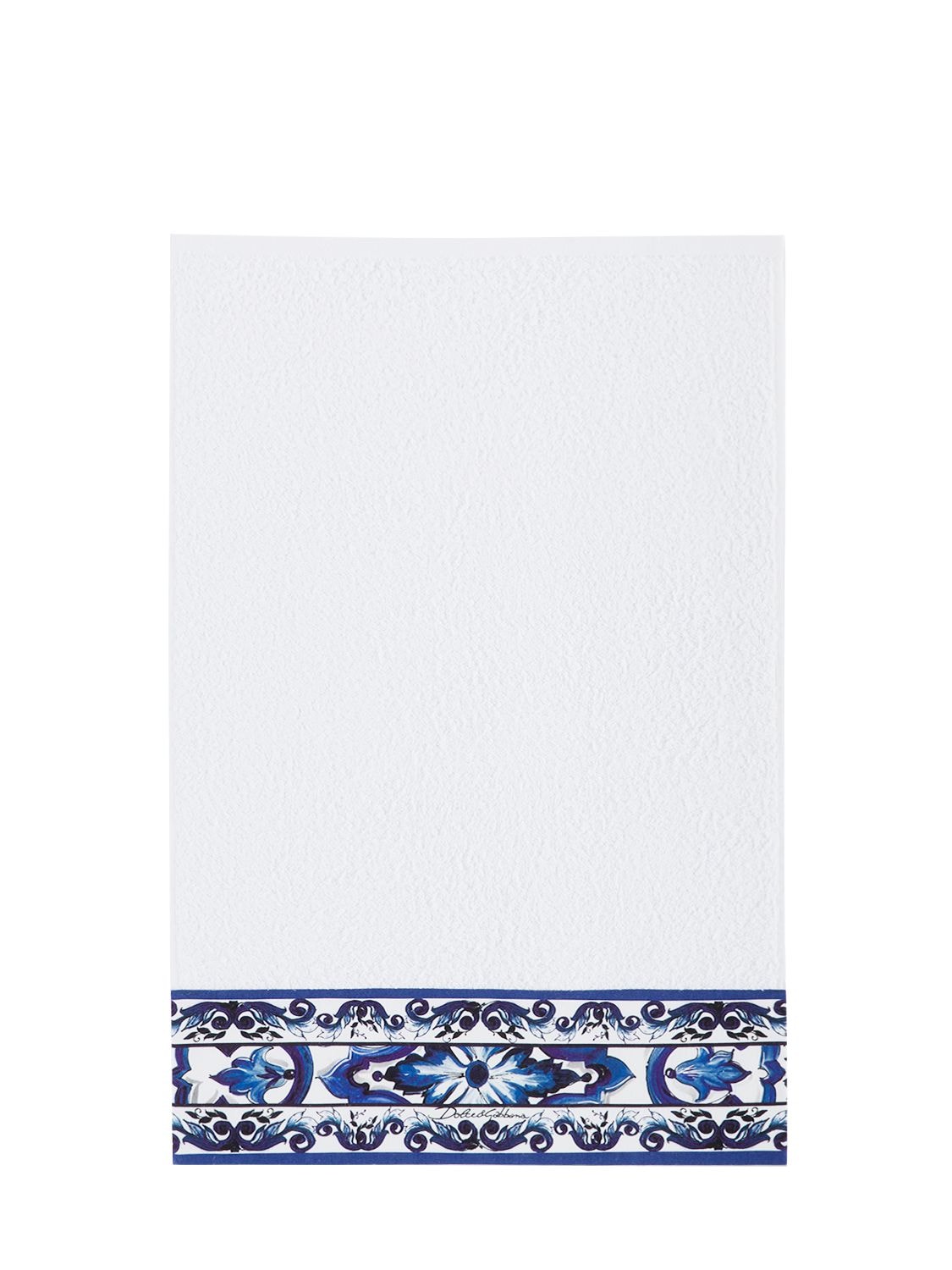 Shop Dolce & Gabbana Set Of 5 Blu Mediterraneo Towels In Blu Mediterrano