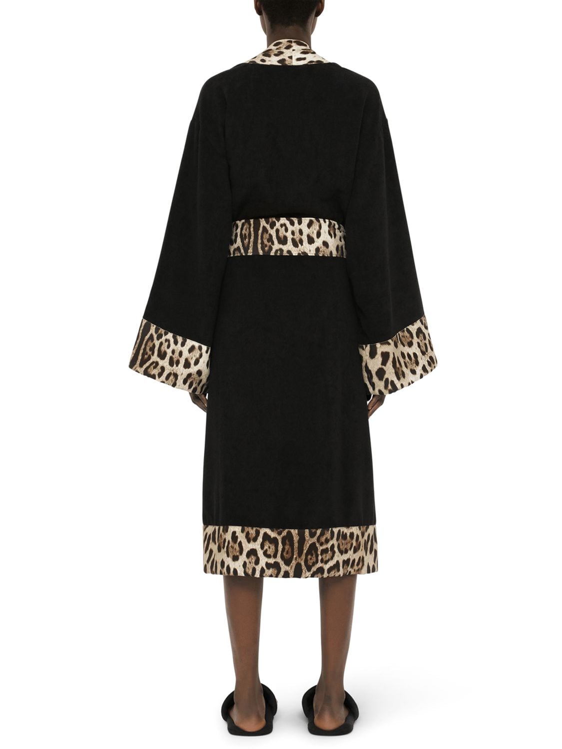 Shop Dolce & Gabbana Leopardo Bathrobe