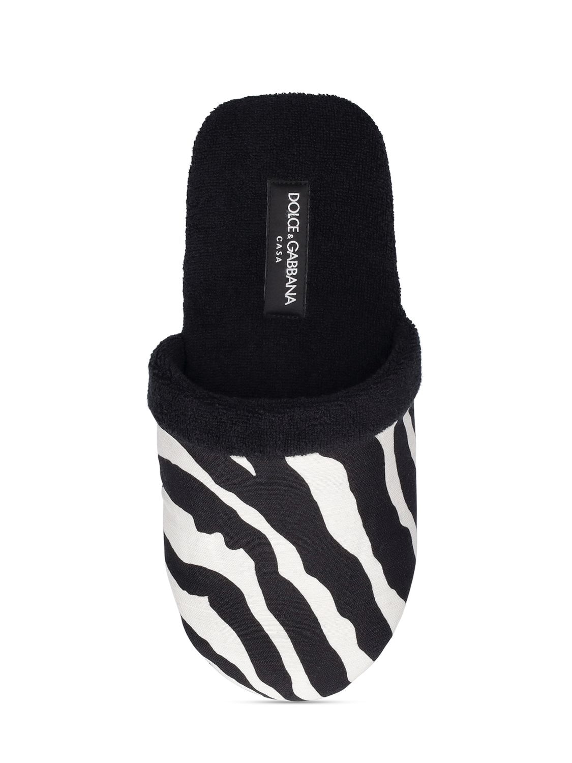 Shop Dolce & Gabbana Zebra Slippers