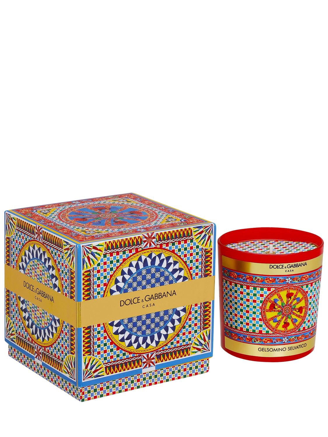 Shop Dolce & Gabbana 250gr Wild Jasmine Scented Candle In Multicolor