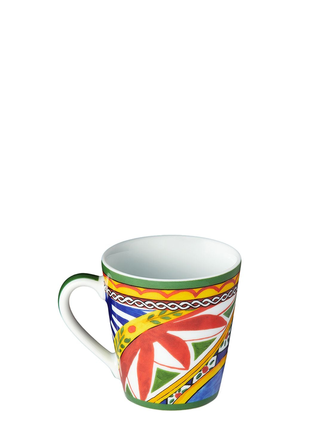 Shop Dolce & Gabbana Carretto Siciliano Porcelain Mug In Multicolor