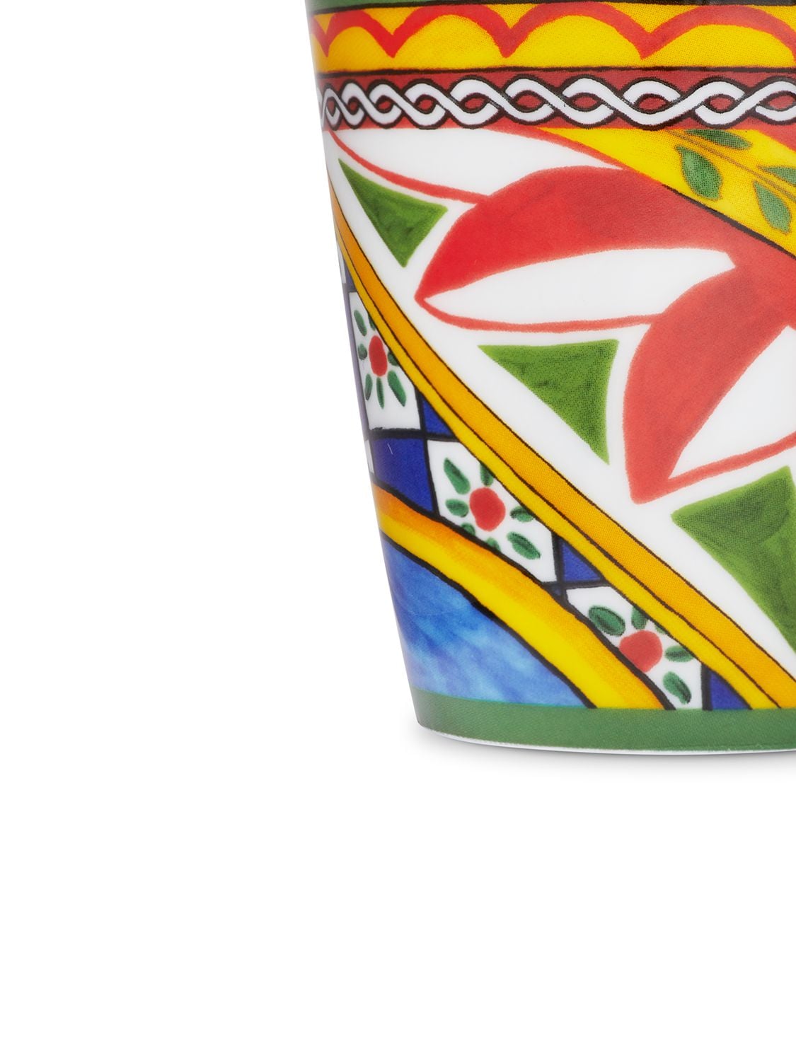 Shop Dolce & Gabbana Carretto Siciliano Porcelain Mug In Multicolor
