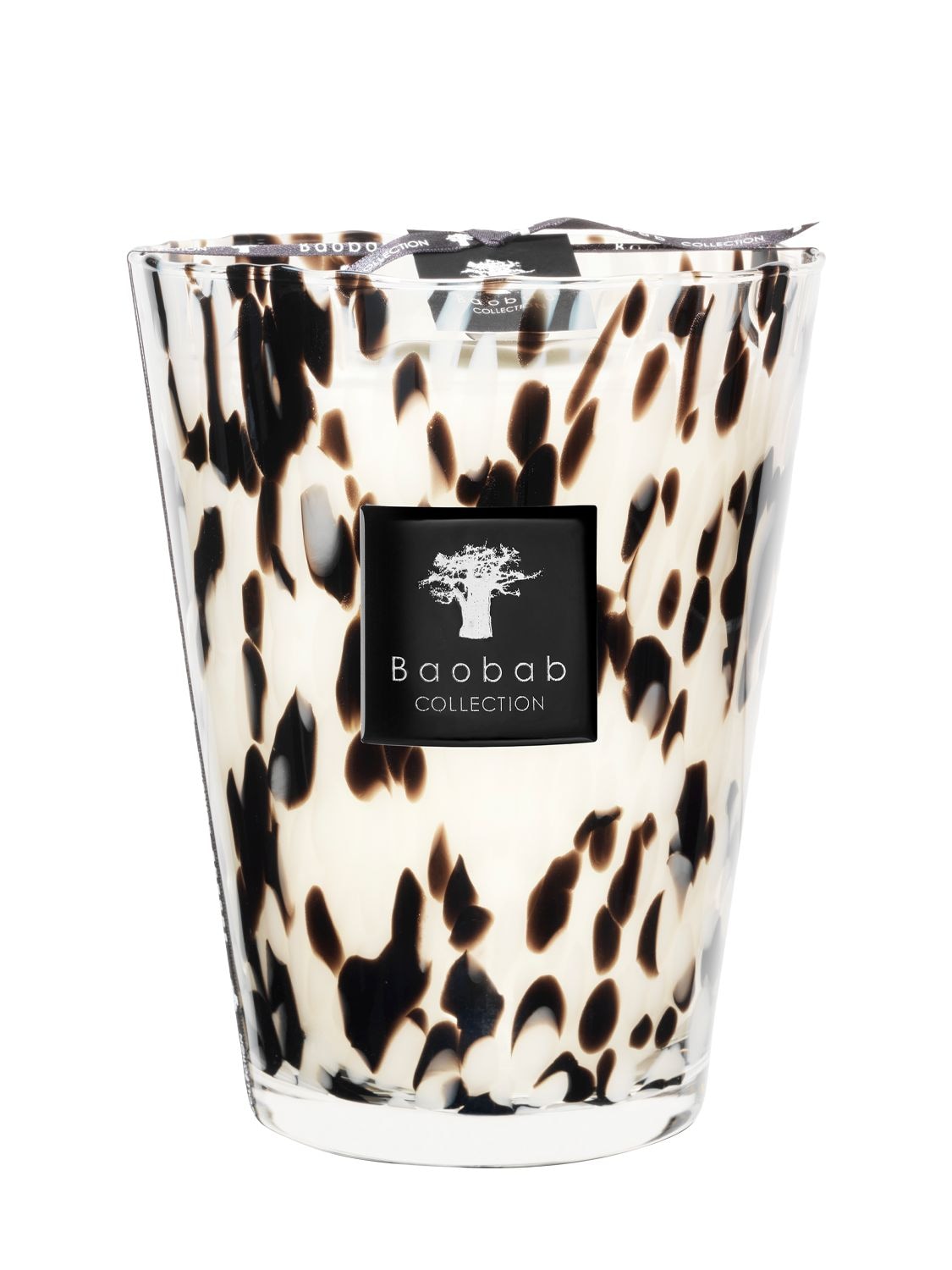 Baobab Collection Black Pearls Candle In Transparent