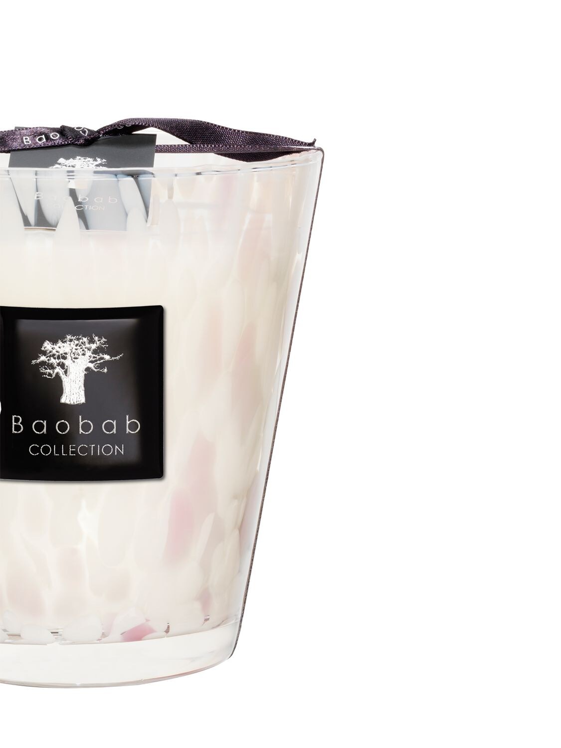 Shop Baobab Collection White Pearls Candle In Transparent