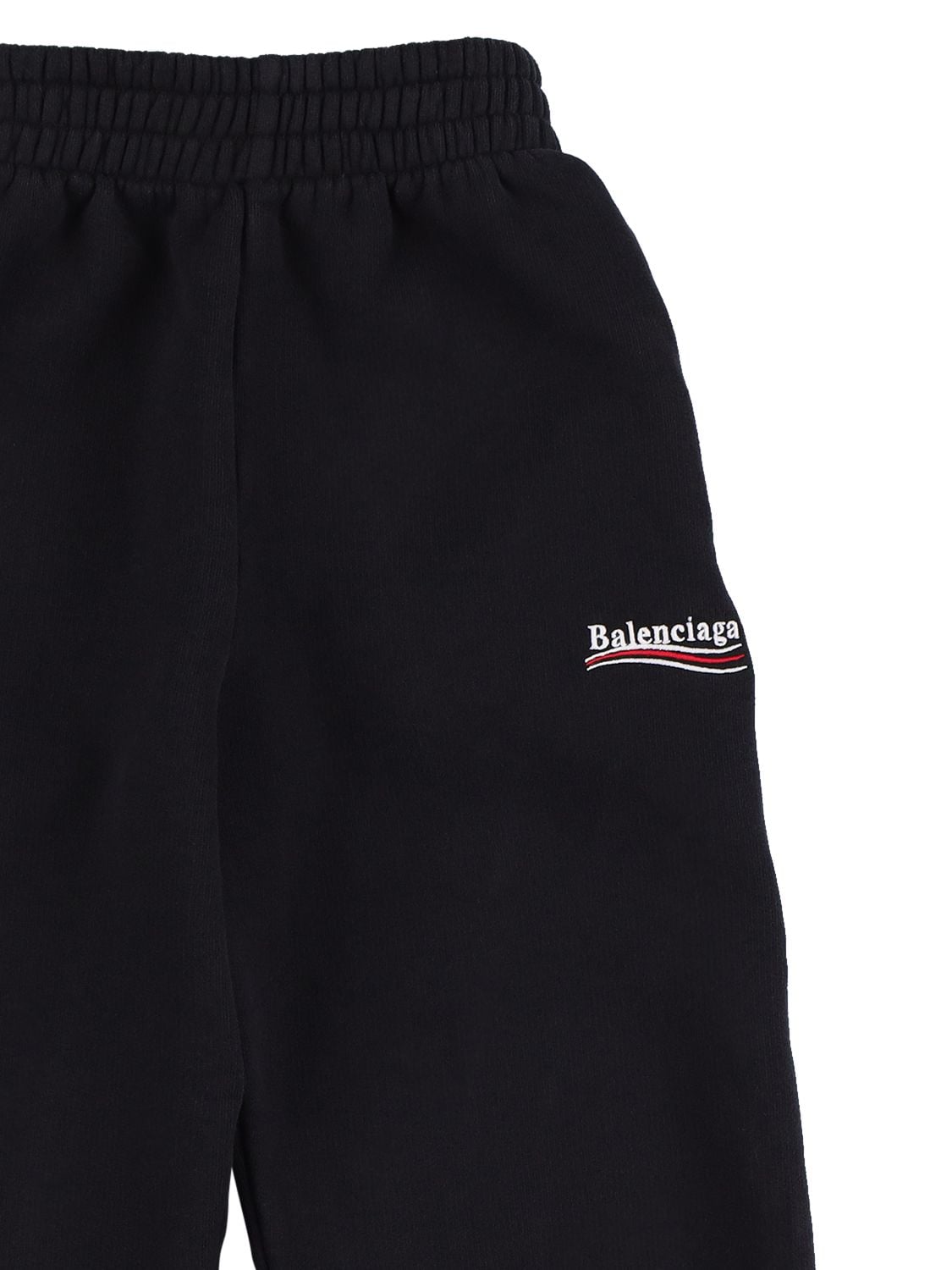 Shop Balenciaga Cotton Sweatpants In 黑色