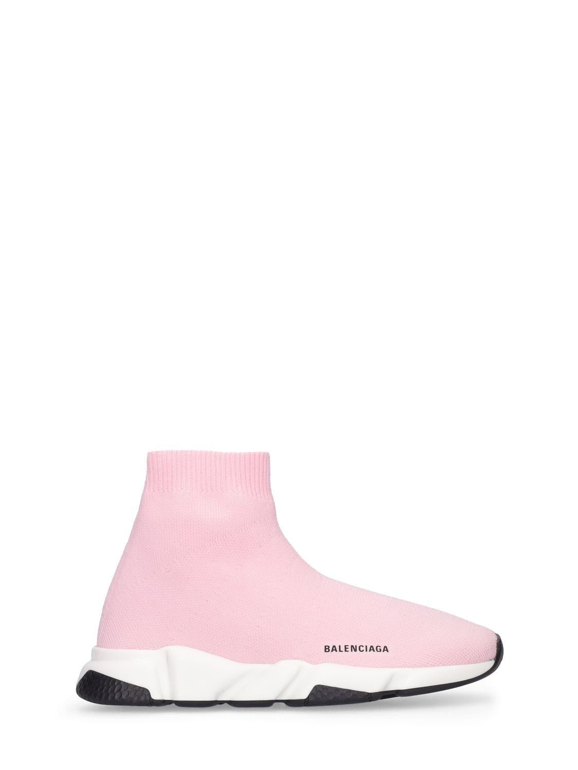 Shop Balenciaga Speed Recycled Poly Knit Sneakers In 라이트 핑크