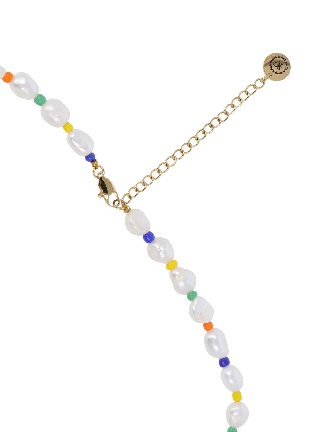 Shop Sporty And Rich Be Nice Faux Pearl & Bead Necklace In Multi,white