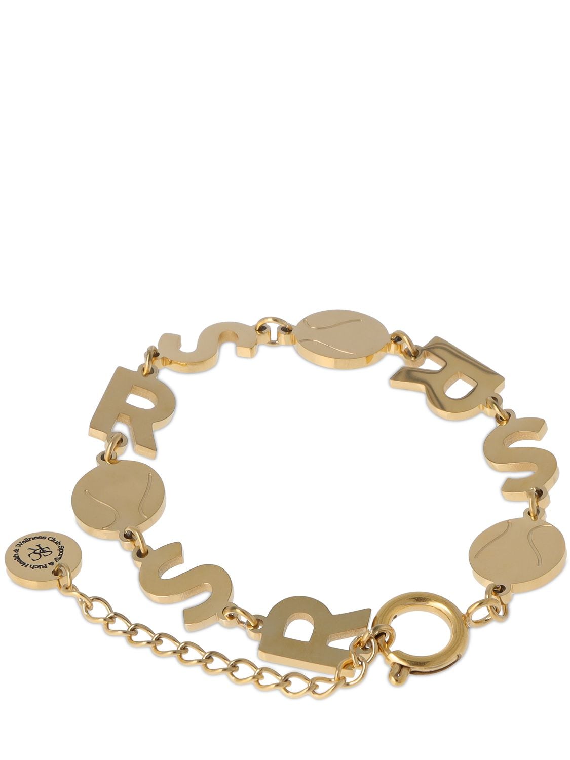 Shop Sporty And Rich Sr Tennis Bracelet In Gold