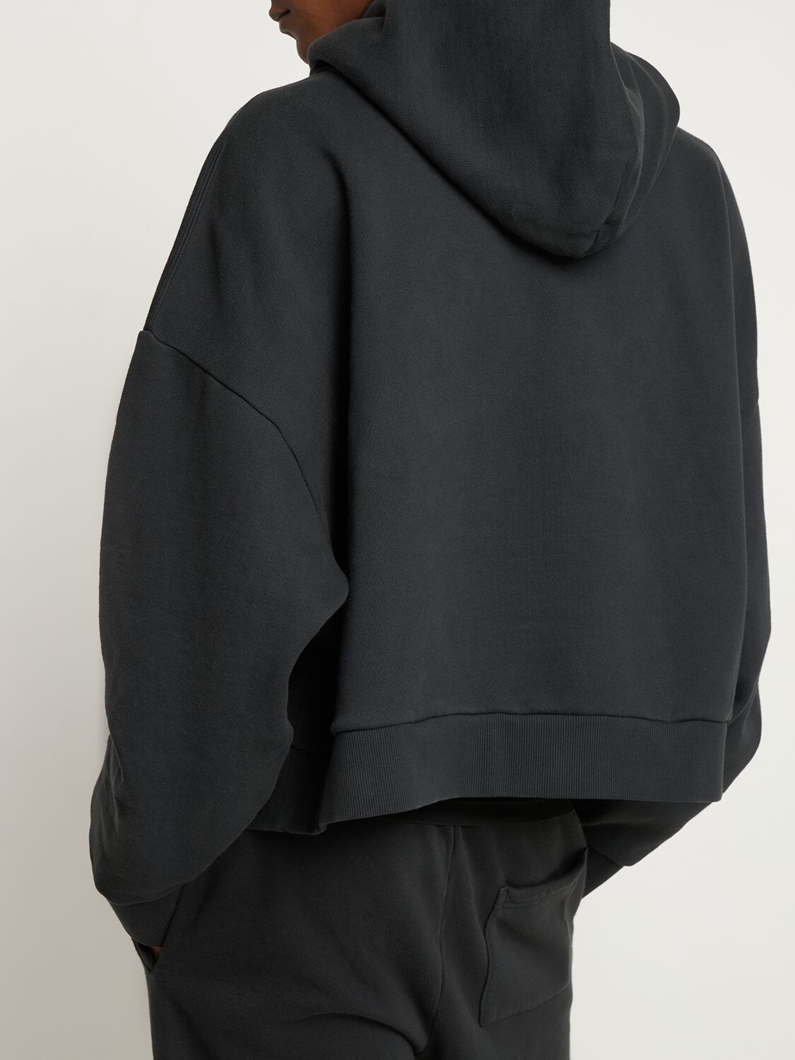 Entire Studios Heavy Hood Washed Cotton Hoodie In Black | ModeSens