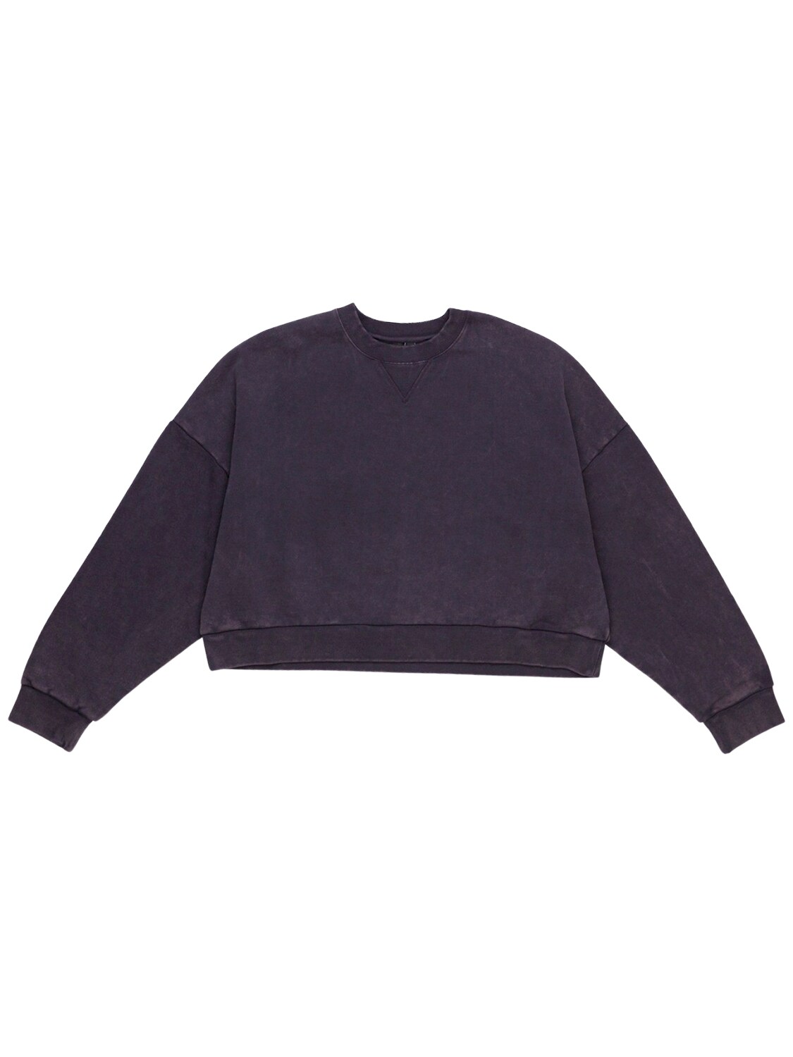 Box Crew Washed Cotton Sweatshirt In Blue