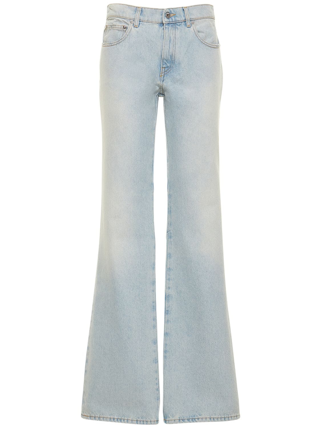 Off-white X Sal Barbier Gender Inclusive Diag Extra Baggy Wide Leg Jeans In Blue