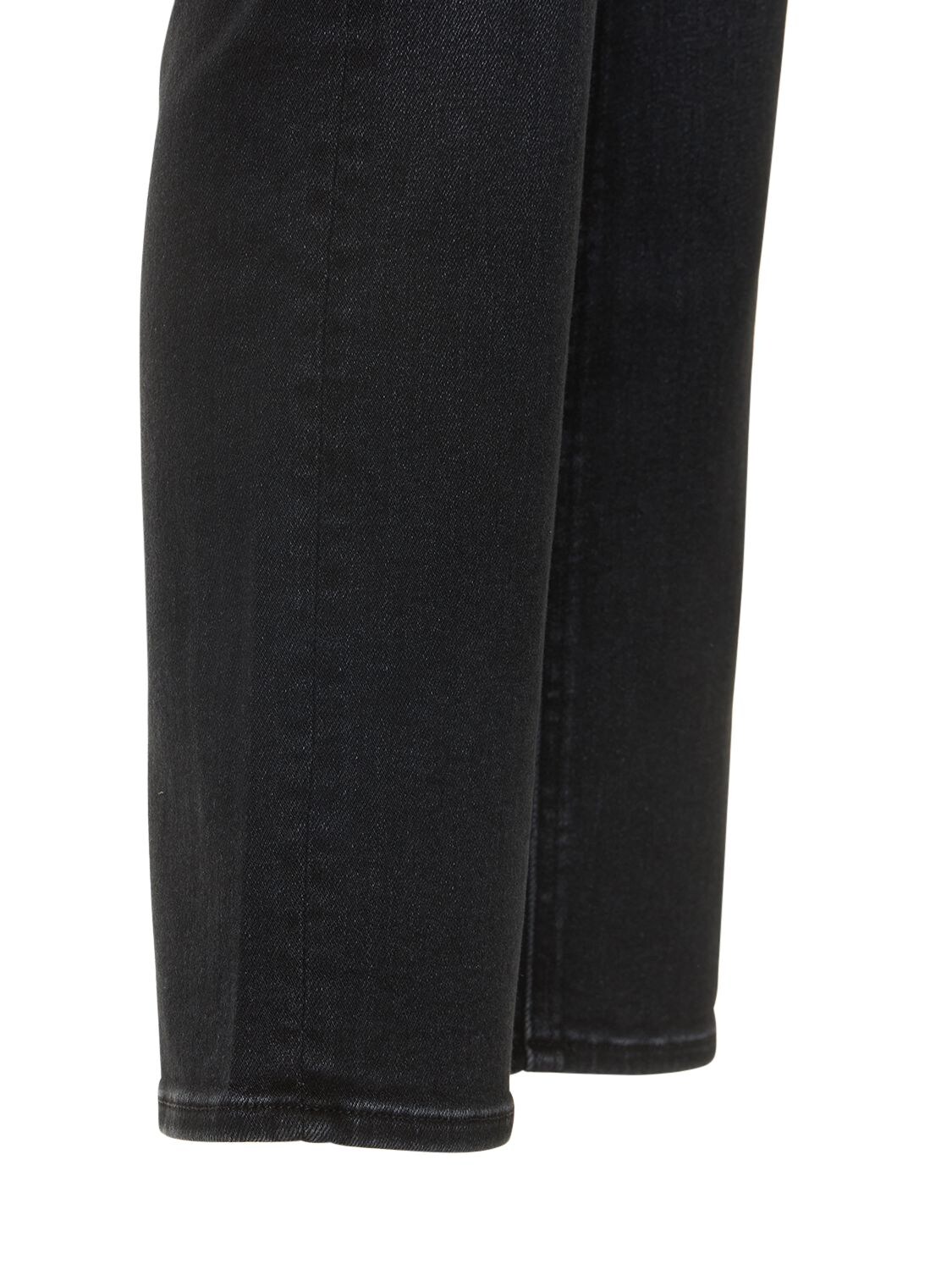 Shop Mother The Mid Rise Dazzler Ankle Jeans In Black