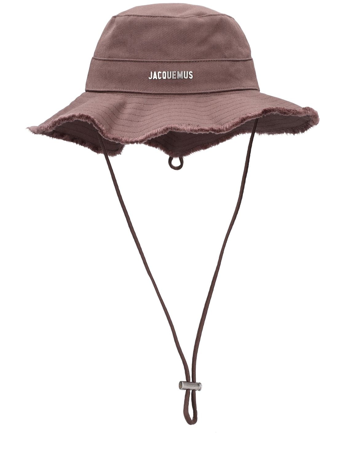 Shop Jacquemus Le Bob Artichaut Cotton Logo Hat In Brown