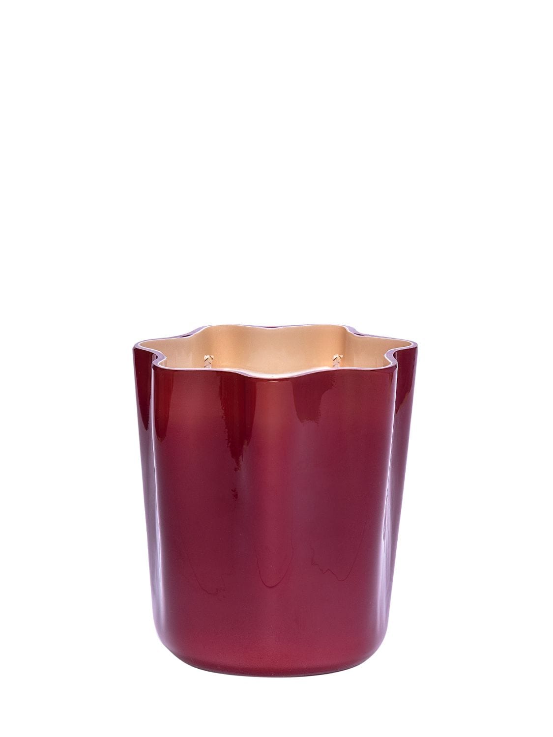 Aina Kari Lively Murano Glass Star Candle In Red