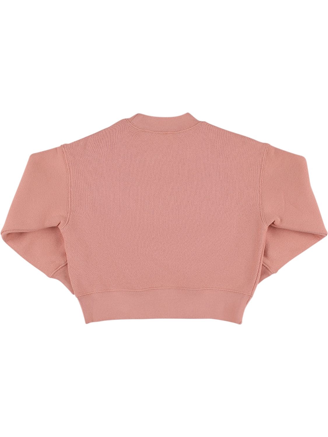 Shop Palm Angels Bear Print Cotton Sweatshirt In Pink