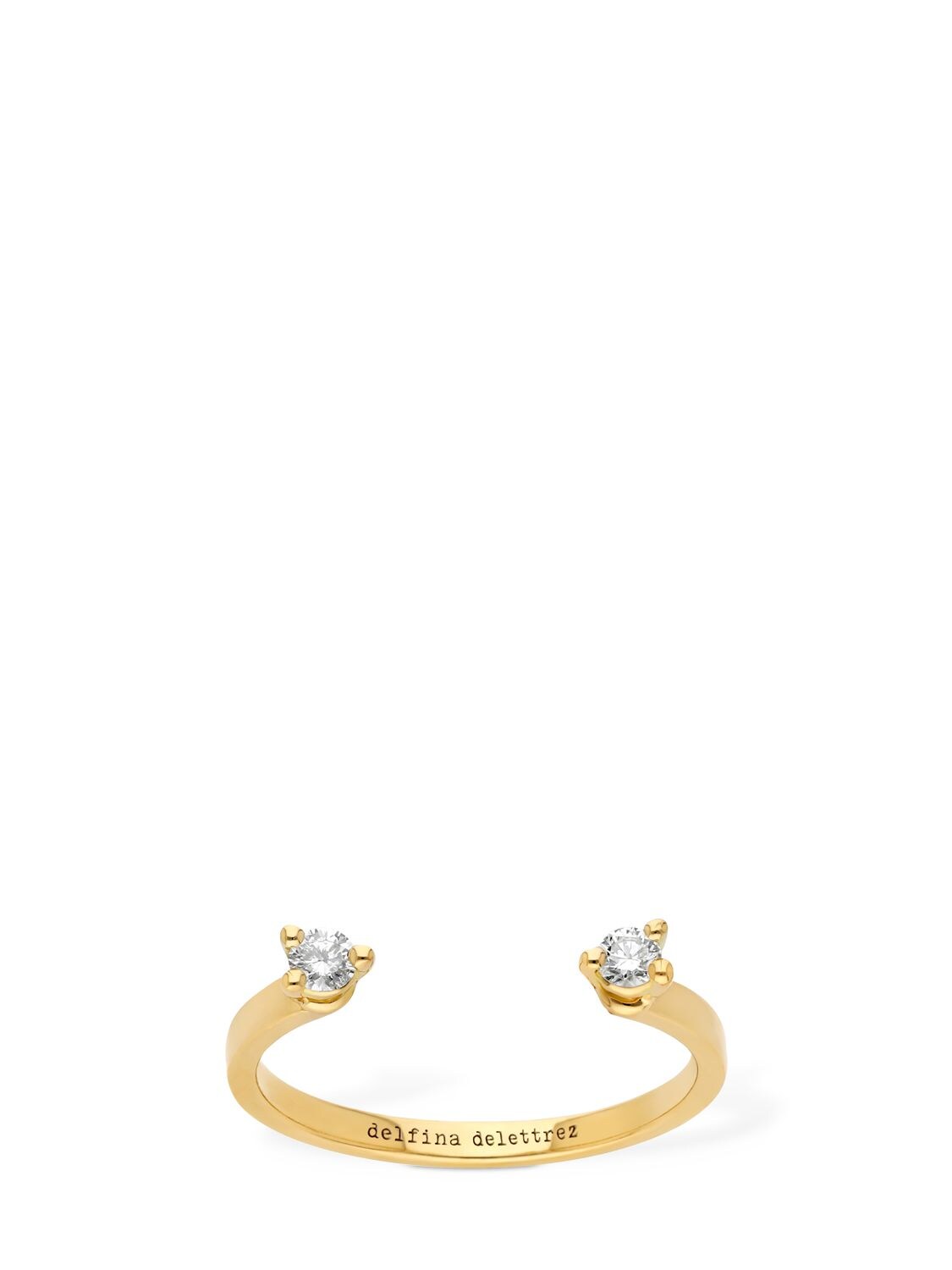 Shop Delfina Delettrez 18kt Diamond Dots Ring In Gold,diamond