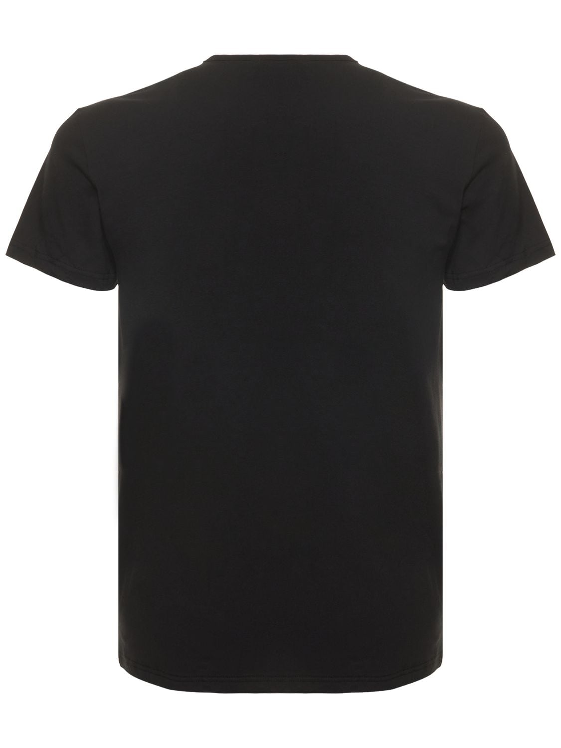 Shop Versace Pack Of 2 Stretch Cotton T-shirts In Black