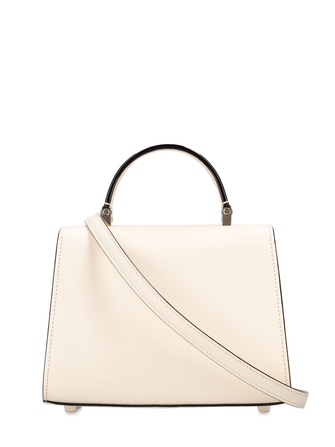 Shop Valextra Micro Iside Grained Leather Bag In Pergamena