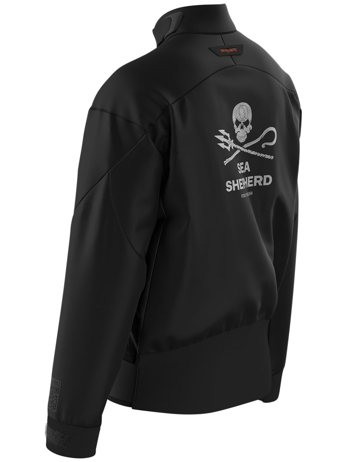 Sease X Sea Shepherd Sea Shepherd Spray Top 3 Layer Jacket In Black ...