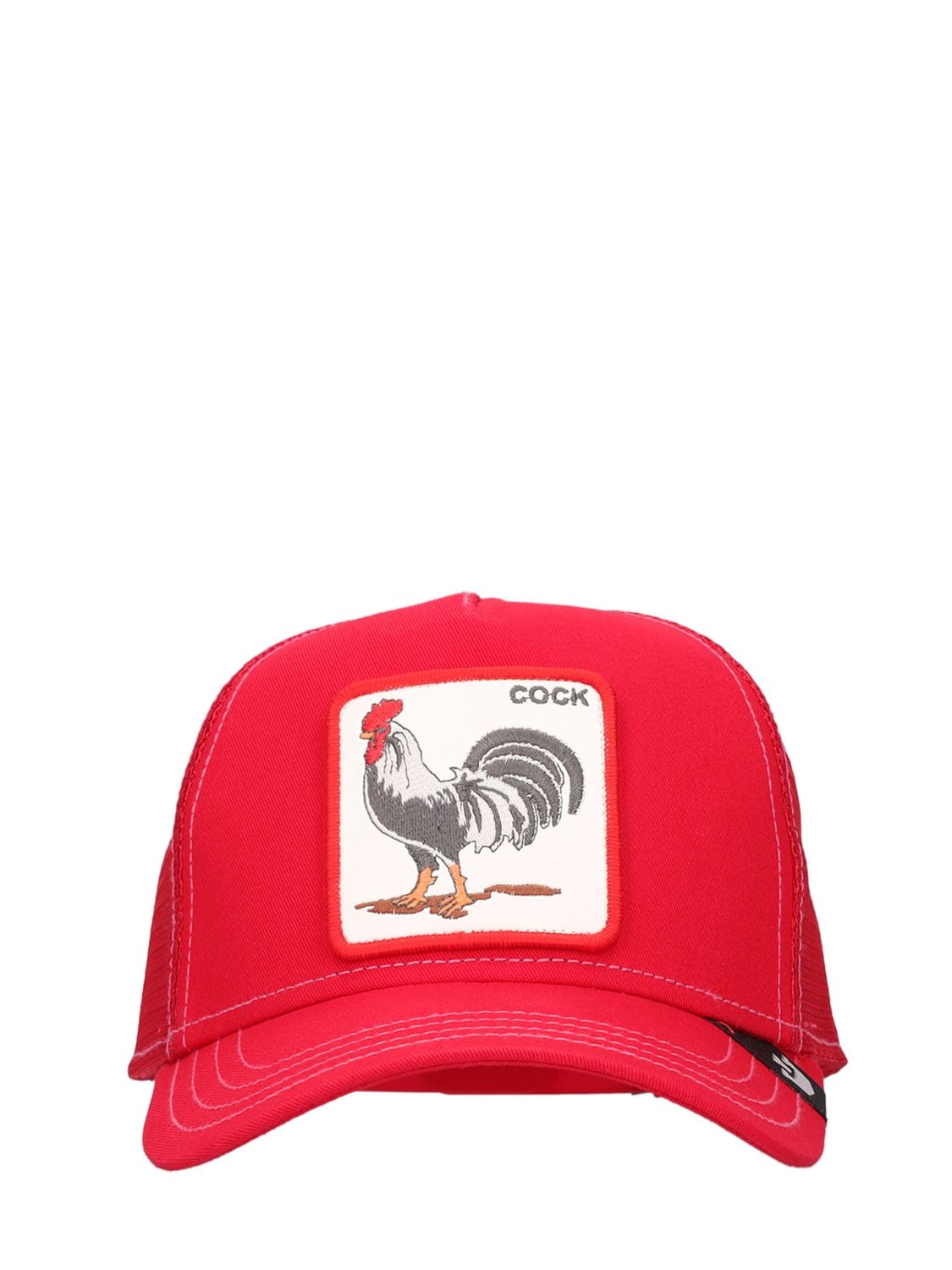 Shop Goorin Bros Red Cock Trucker Cap In Red,multi