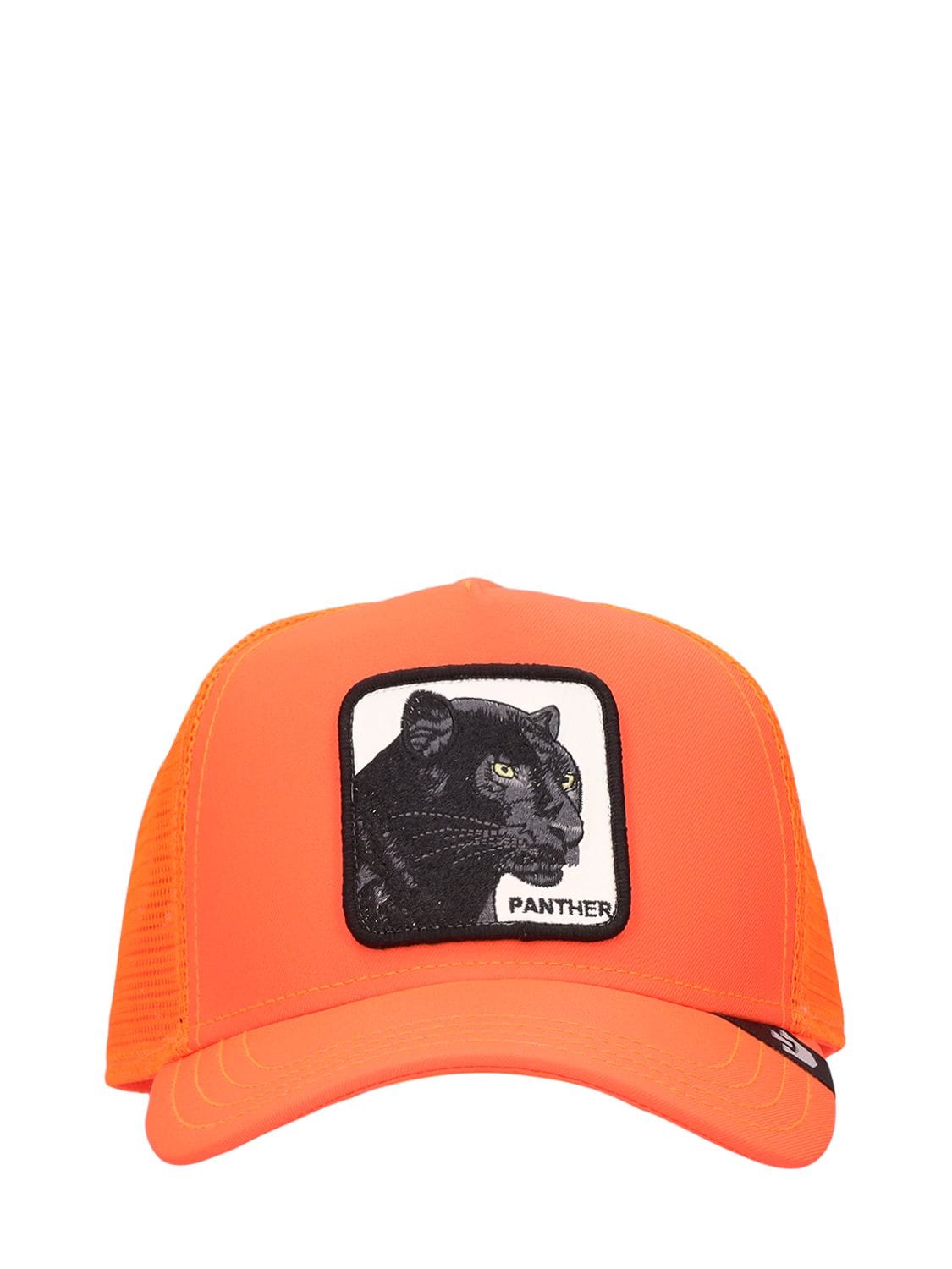 Goorin Bros Panther Trucker Hat W/ Patch In Orange