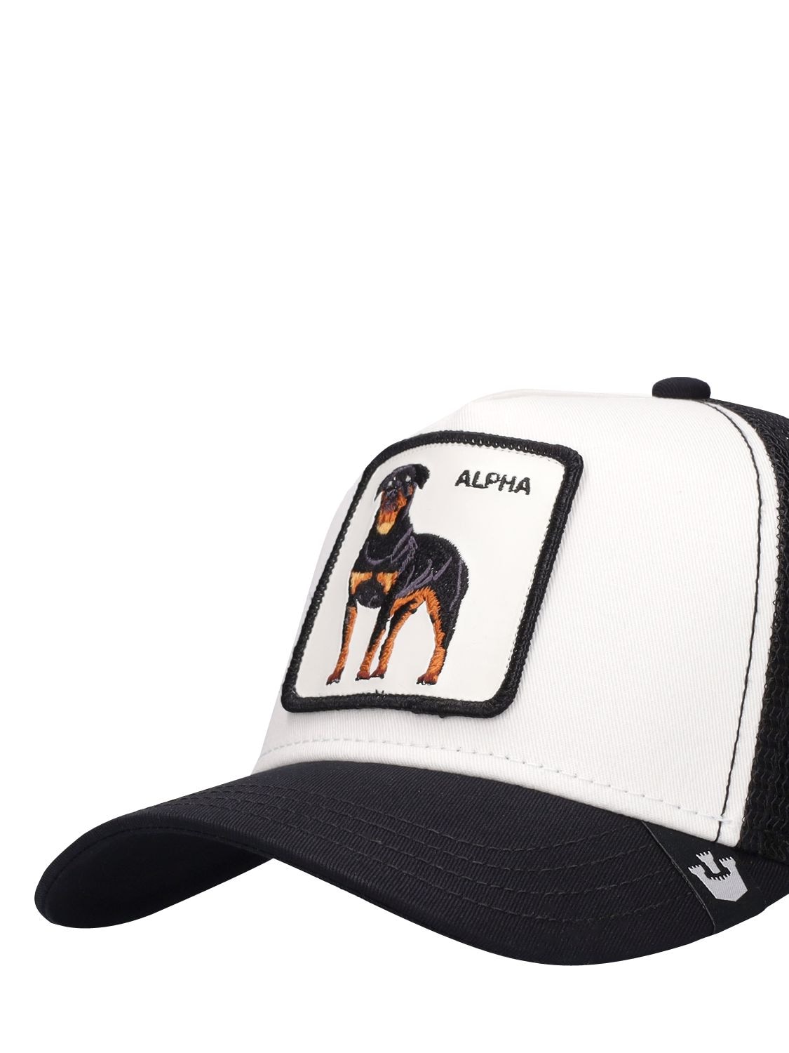 Shop Goorin Bros Alpha Dog Trucker Hat W/patch In White